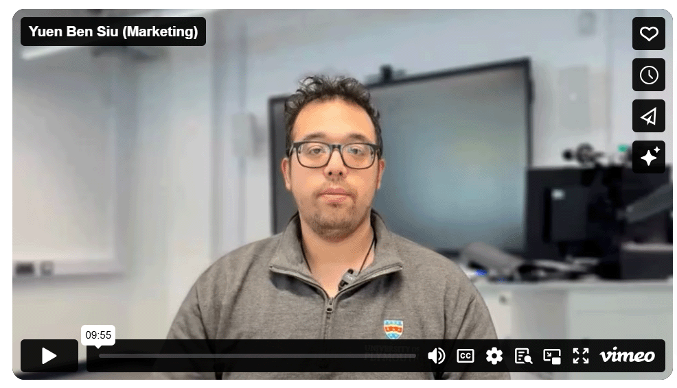 Dr Yuen Ben Siu - Lecturer in Marketing - University of Plymouth - Plymouth Business School